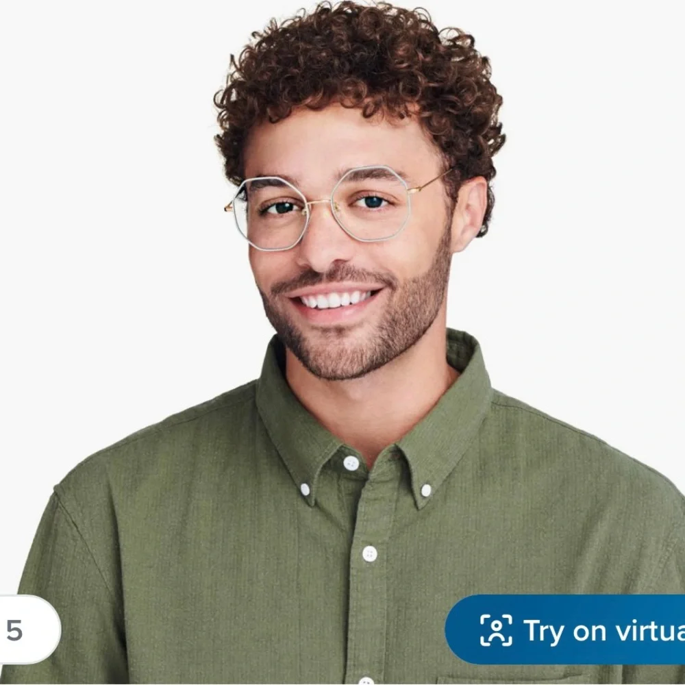 Warby Parker Gold and Tortoiseshell Octagon Glasses